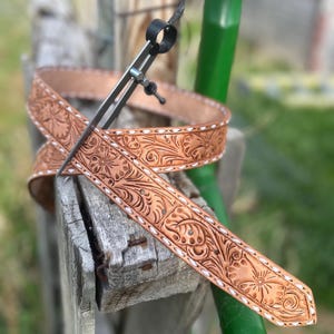 Custom Tooled Leather Belt