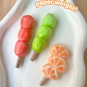 Keramik Tanghulu Briefbeschwerer - Full Fruit Set