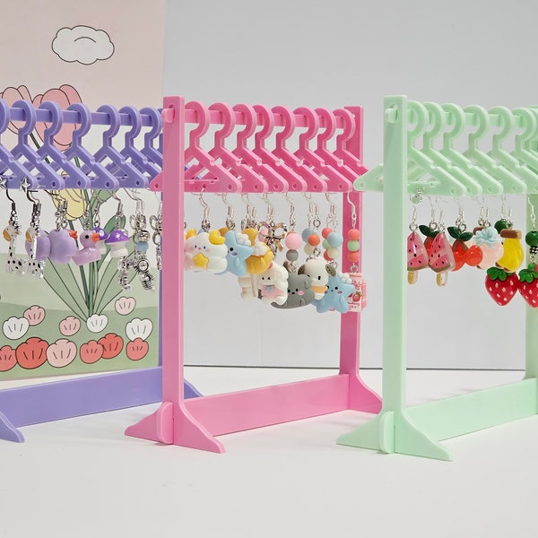 Kawaii Earrings Display Rack/ Modern kawaii Hanger Jewelry Holder/ Earrings storage and Organizer