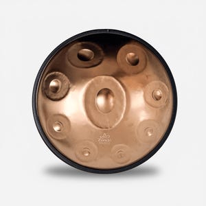 D Kurd Handpan 432 Hz 9 Note, D Minor Handpan in Gold Stainless Steel ~ Meditation Hand Pan by Zendo Sounds 432 Series