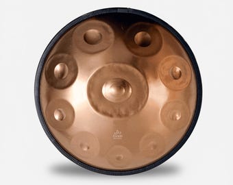 D Kurd 10+2 Noten Handpan, 440 Hertz Handpan in Edelstahl ~ Meditation Hand Pan von Zendo Sounds