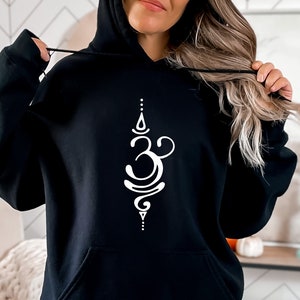 Breathe Hoodie, Yoga Hoodie, Breathe Hoody, Meditation Zen Hoody, Spiritual Gift, Buddhist Mystical Cosmic Hooded Sweatshirt