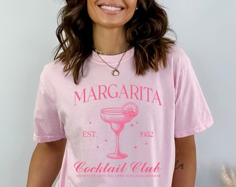 Margarita Cocktail Club T-Shirt, Margarita Cocktail Lover Shirt, Summer Cocktail Shirt, Margarita Shirt, Drinking Slogan Shirt