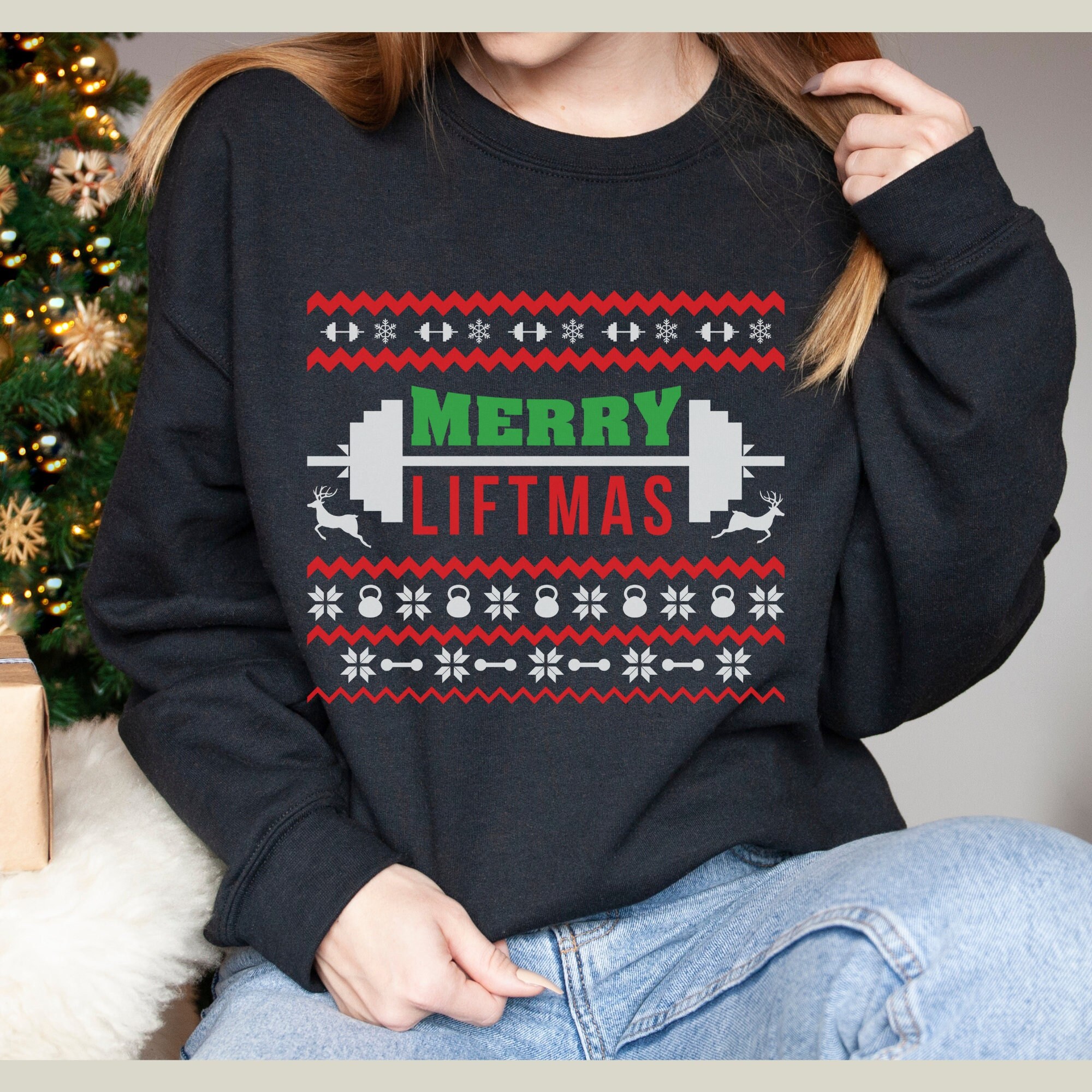 Fitness christmas sweater deals