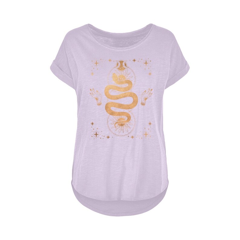 T-shirt carte de tarot serpent mystique, t-shirt occulte pour femmes image 6