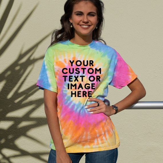 Personalised tie dye shirts Clearance