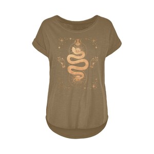 T-shirt carte de tarot serpent mystique, t-shirt occulte pour femmes image 7