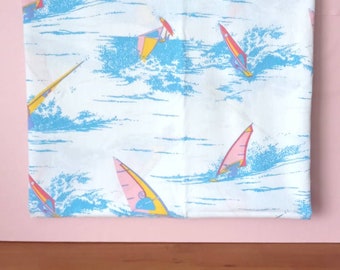Vintage 80s flat sheet printed windsurf boards 150 x 260 cm