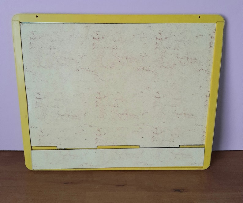 Vintage des années 80 cadre plastique avec tableau effaçable pense bête mémo image 10