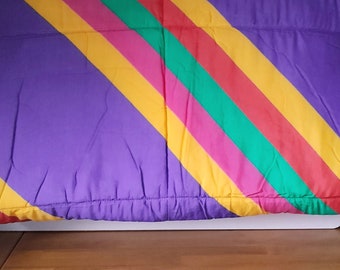 Vintage 80s 90s Down Sleeping Bag Multicolor