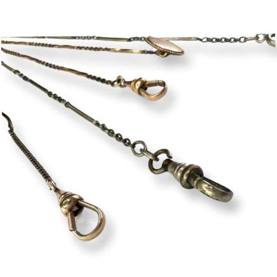 Three Antique Watch Chains w/ Old Clasp || Estate… - image 7