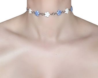 The Serene Blossom Ceramic Flower Choker