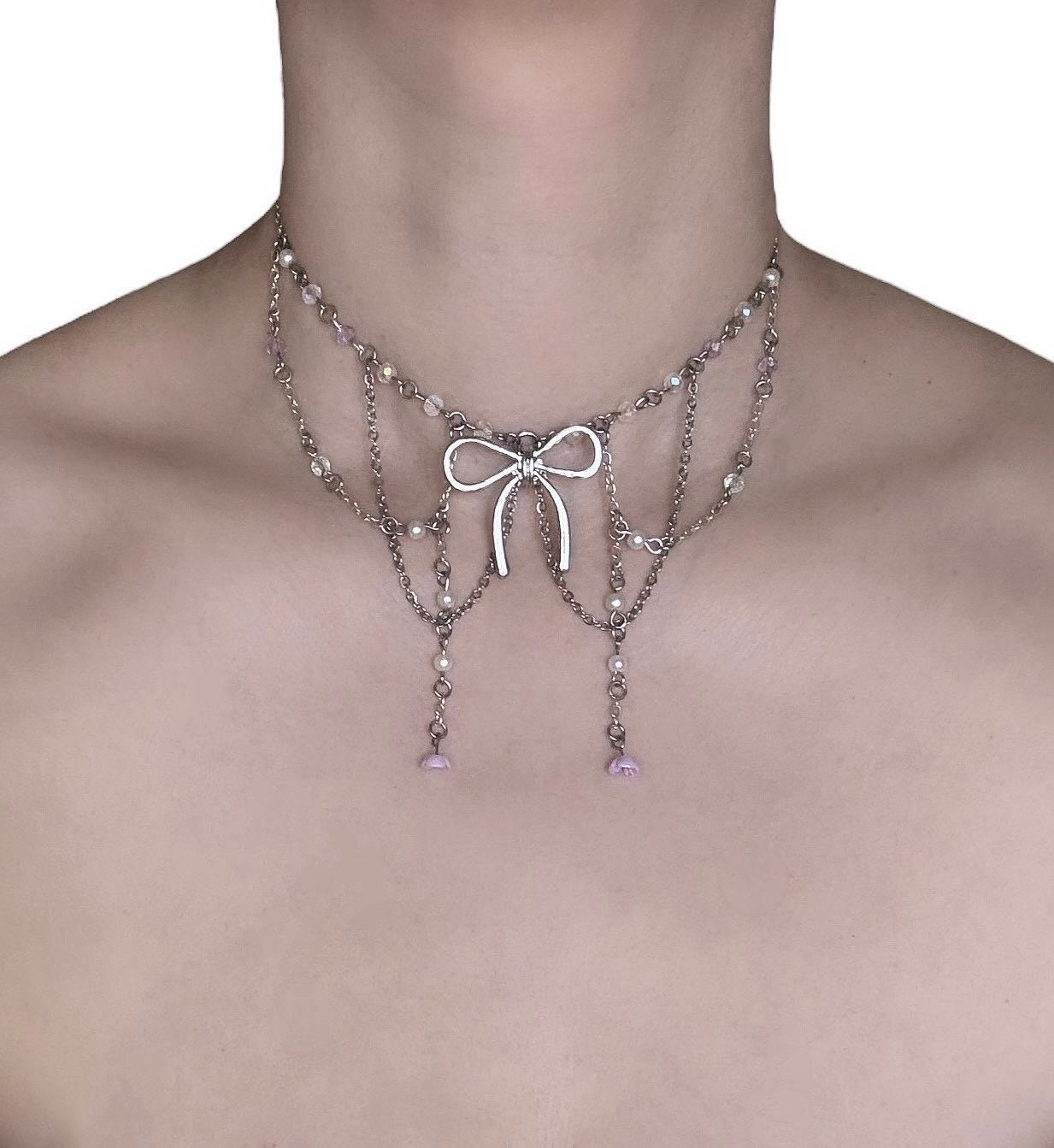 Collana Catena Palline in Argento 925 Catenina Sfere da Uomo Donna