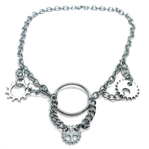 Unique, Quirky, Grunge, Steampunk Handmade Cog Choker shops