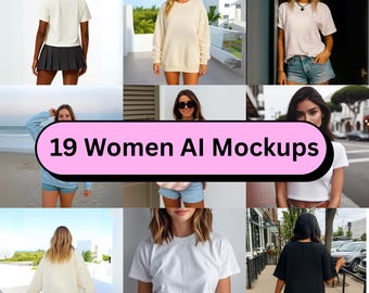 Modelbundel dameskleding: shirt, trui, hoodie PSD