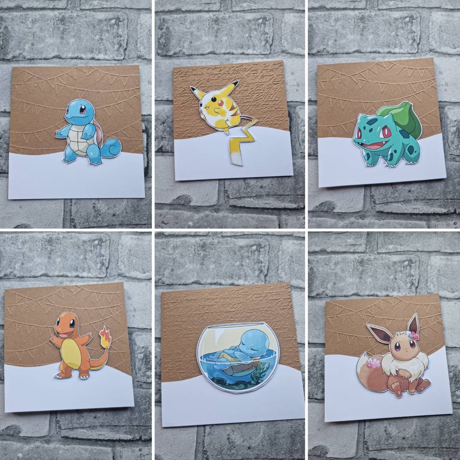 Geburtstagskarte Starter Pokemon Glumanda Schiggy - Etsy