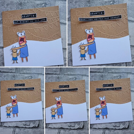 Böse Geburtstagskarte Spongebob / Grumpy / lustiger Spruch Etsy.de