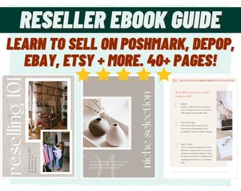 How to Start Selling on Poshmark Small Business Online Ebook Guide Instructions Beginner EBay Vintage Seller Side Hustle Online Course PDF