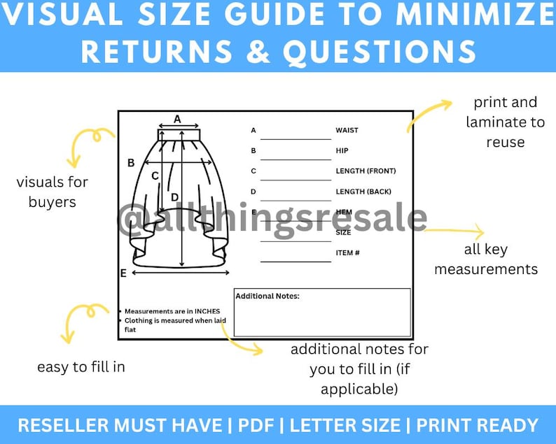 Pants Measurement Tool, Clothing Measurement Template, Clothes Measurer ...
