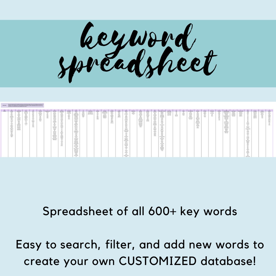 600 Poshmark Listing Keywords SEO Optimization Depop Mercari Etsy