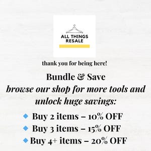 Reseller Listing Template, Poshmark Listing Template, eBay Template Listing, Poshmark List Tool, ebay listing, poshmark listing listing tool image 5