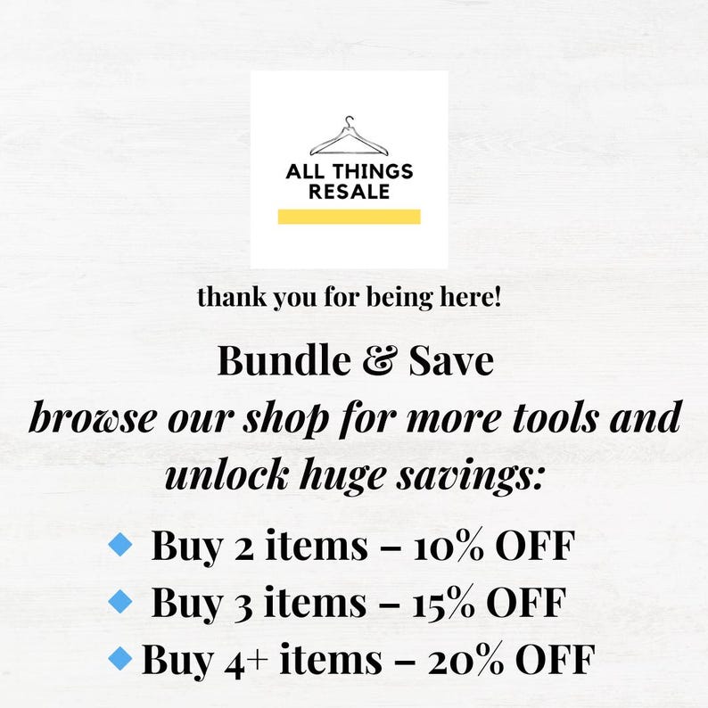 Reseller Listing Template, Poshmark Listing Template, eBay Template Listing, Poshmark List Tool, ebay listing, poshmark listing listing tool image 5