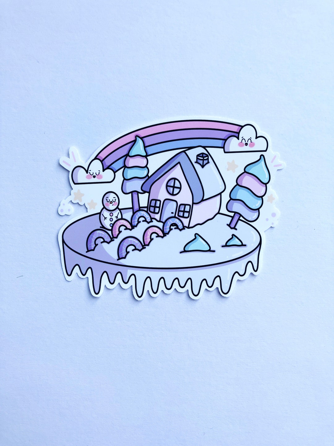 Vinyl Sticker Decal, Vinyl Kawaii Land Decal, Decal Stickers, Kawaii Sticker, Cute Vinyl Sticker