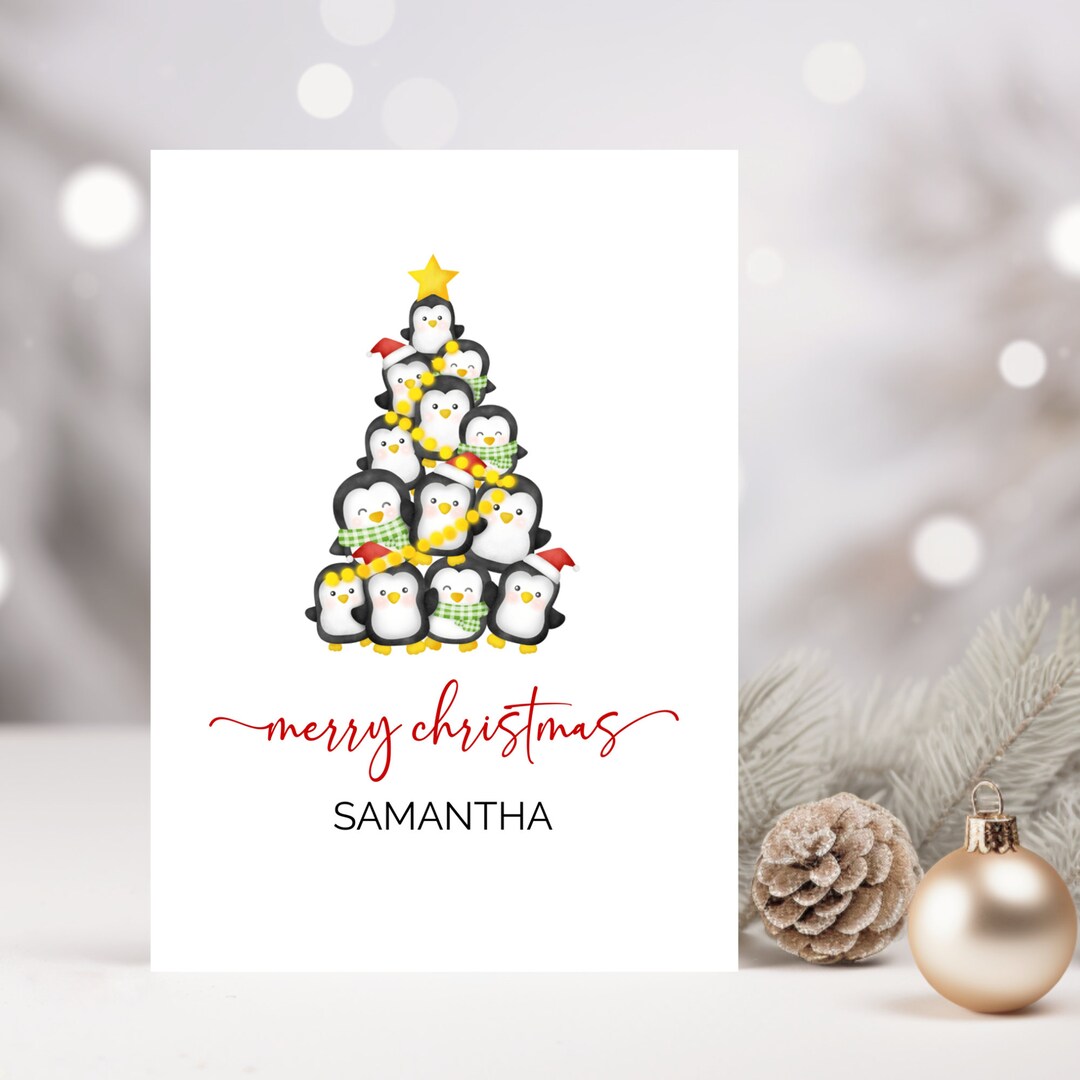 PRINTABLE Christmas Card Personalised Xmas Card Custom - Etsy