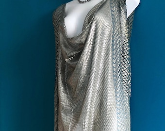 Cerulean Blue Vintage Egyptian Assuit Art Deco /Flapper Dress 1920's-1930  Egyptian Revival/Gatsby/Dontown Abbey