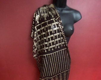 Wedding Bliss Dark Brown Egyptian Vintage Assuit 1920's