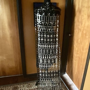 Wedding Vintage Egyptian Assuit Silver Black Shawl 1930  Bellydance/Gatsby/Abbey/Egyptian Revival