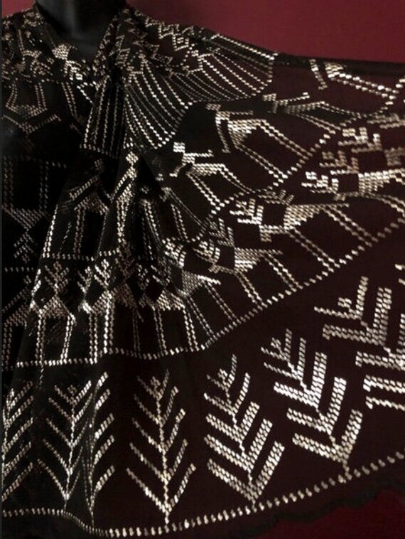 Egyptian Splendor Vintage Assuit Silver Black Hea… - image 8