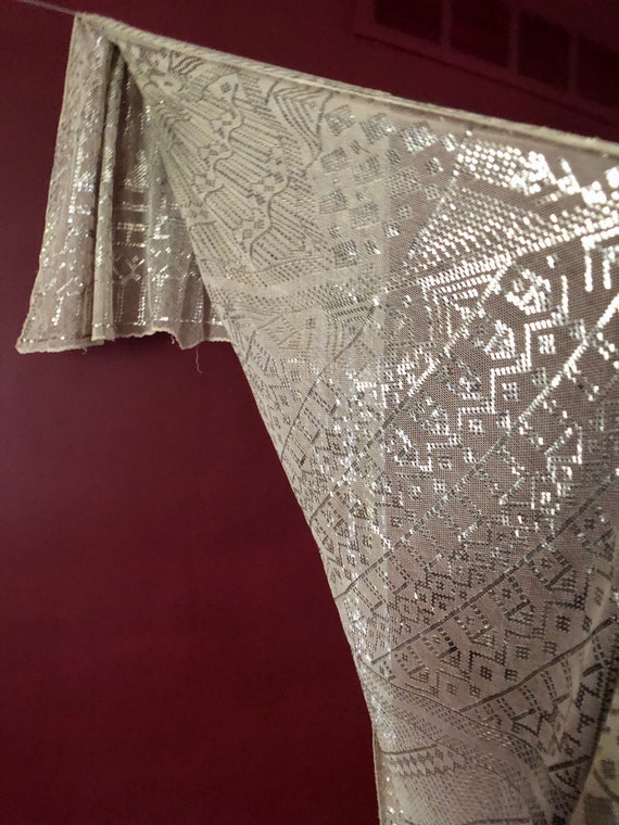 Heavy Egyptian Silver Vintage Assuit Wedding Shaw… - image 8