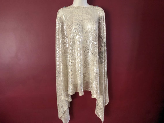 Heavy Egyptian Silver Vintage Assuit Wedding Shaw… - image 2