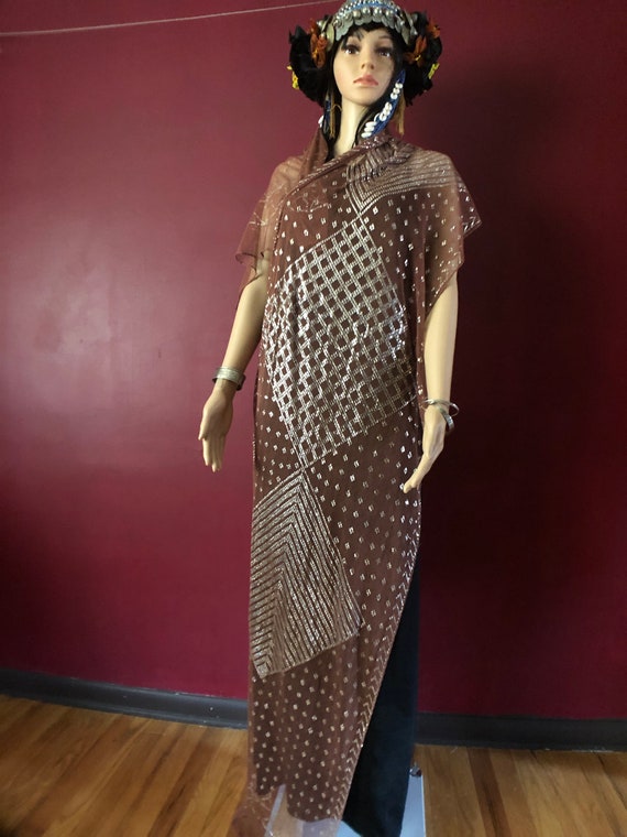 HOLD (N) Chestnut Brown Vintage Egyptian Assuit S… - image 5