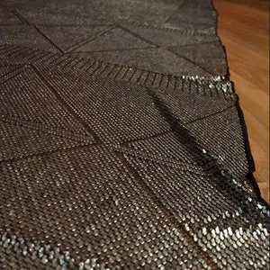 Spectacular Vintage Egyptian Assuit Piano Shawl Circa 1919 HEAVY image 9