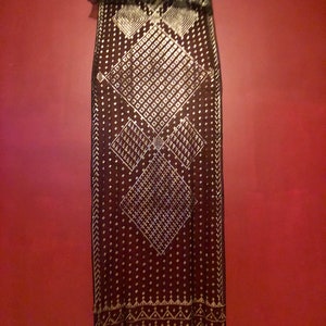 Black Vintage 1920&#39;s Egyptian Assuit SILVER AWESOME! Bellydance Antique Asasuit Drape/Burlesque/Egyptian revival/ Antique assuit