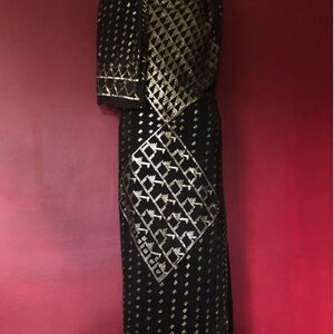 Distinctly Diamonds Egyptian Vintage ASSUIT black/ silver 1930 Bellydance  Egyptian Antique Assuit  Flapper Gatsby Abbey Burlesque