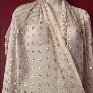 Diamonds & Vines Luxury Egyptian Assuit Vintage Shawl 1905