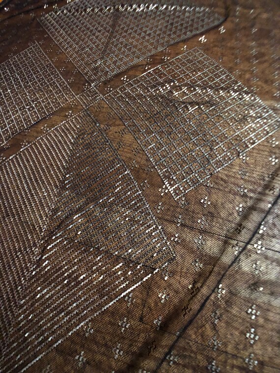 7 Filled Diamond Egyptian Vintage Assuit Shawl  B… - image 10