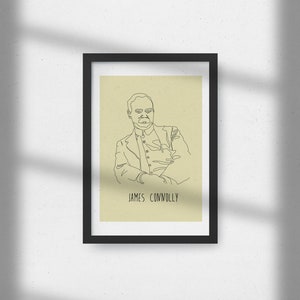 James Connolly Irish Revolutionary Minimal Print