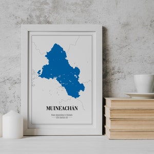 Monaghan County Minimal Map Imprimer