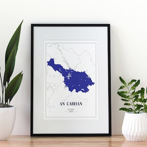 Cavan County Minimal Map Imprimer