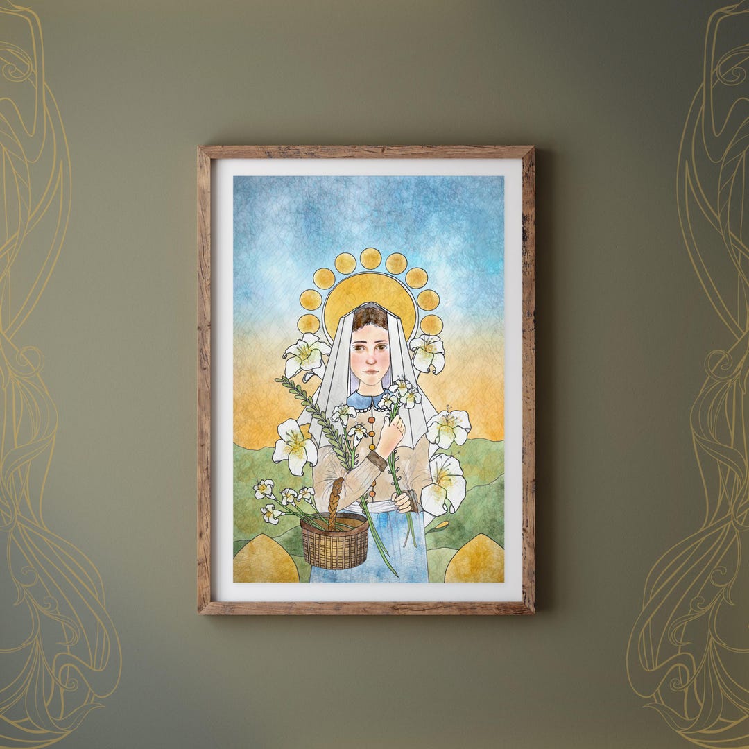 Catholic - Saint Maria Goretti Artwork - Art Print - 8x12" (20cmx30cm ...