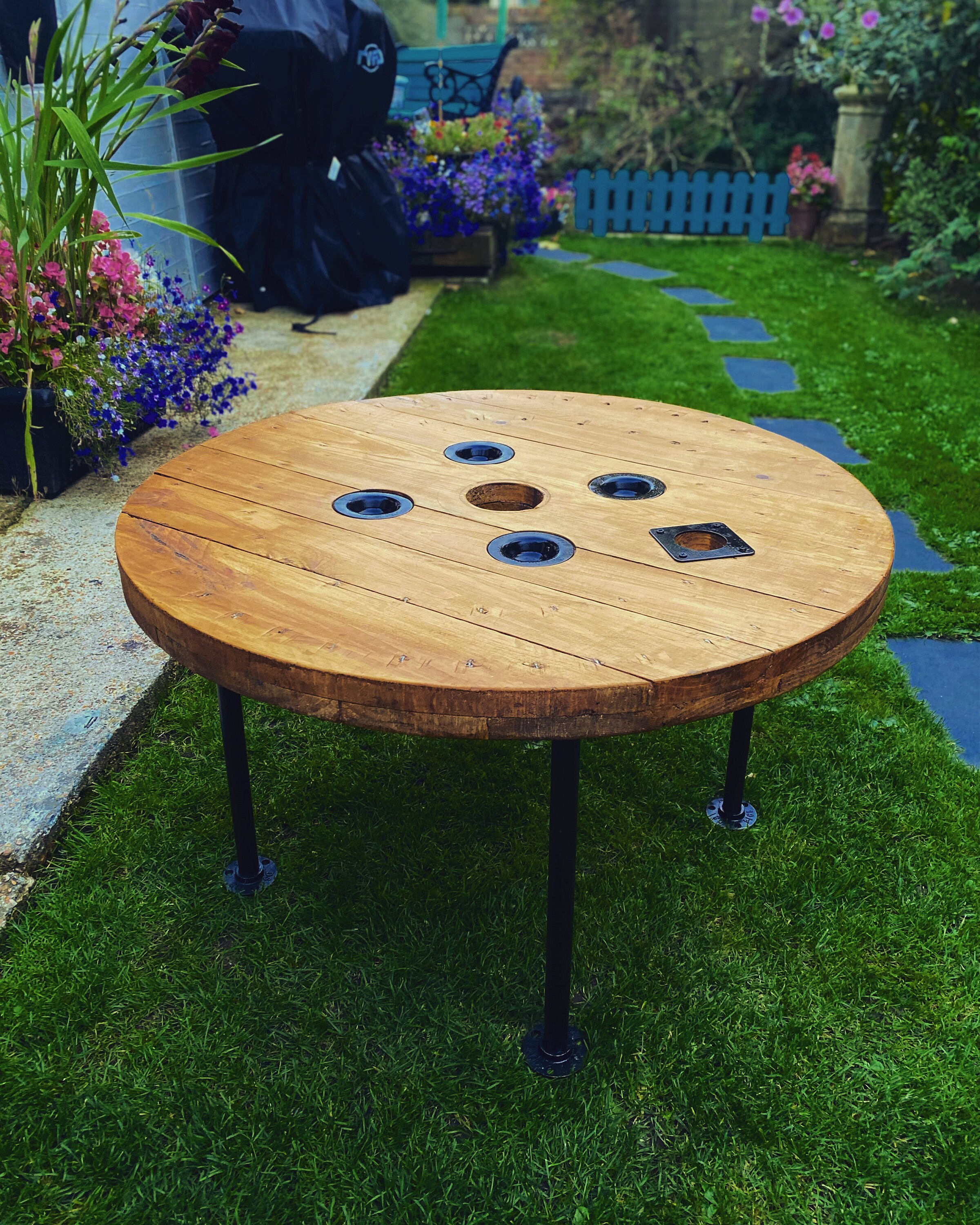 Rustic Cable Drum Coffee Table Etsy UK