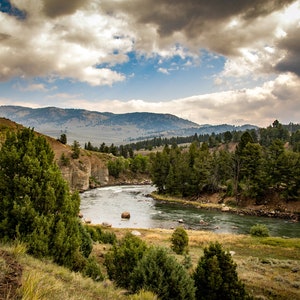 Yellowstone Photography, Yellowstone Wall Art, Yellowstone Landscape Digital Download, Nature Photography, Landscape Wall Art