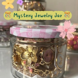Tarro de joyas misterioso, caja sorpresa, collares y pulseras al azar