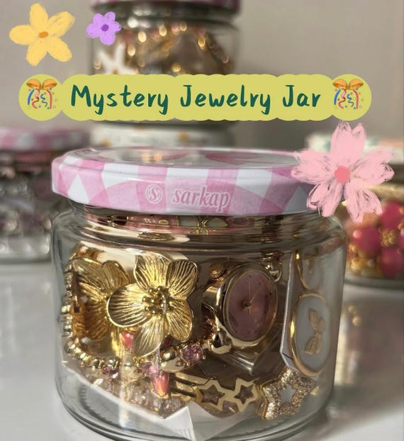 Mystery Jewelry Jar, Blind Box, Random Necklaces & Bracelets