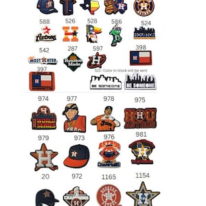 Houston Astros shoe charms -  Gifts for him - Birthday Gift - Gift for her