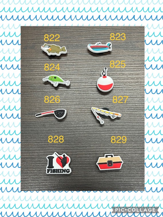 Fishing Shoe Charm - Water Sport Chams - Gifts for Him - Birthday Gift - Gift for Her